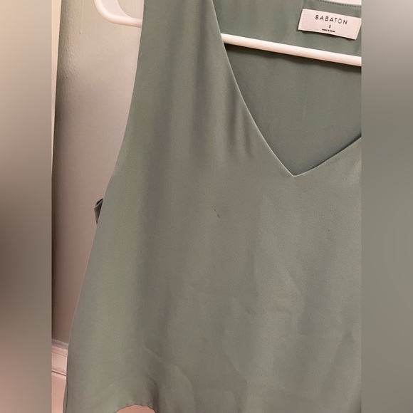 Aritzia Babaton sage green tank blouse - Picture 3 of 3